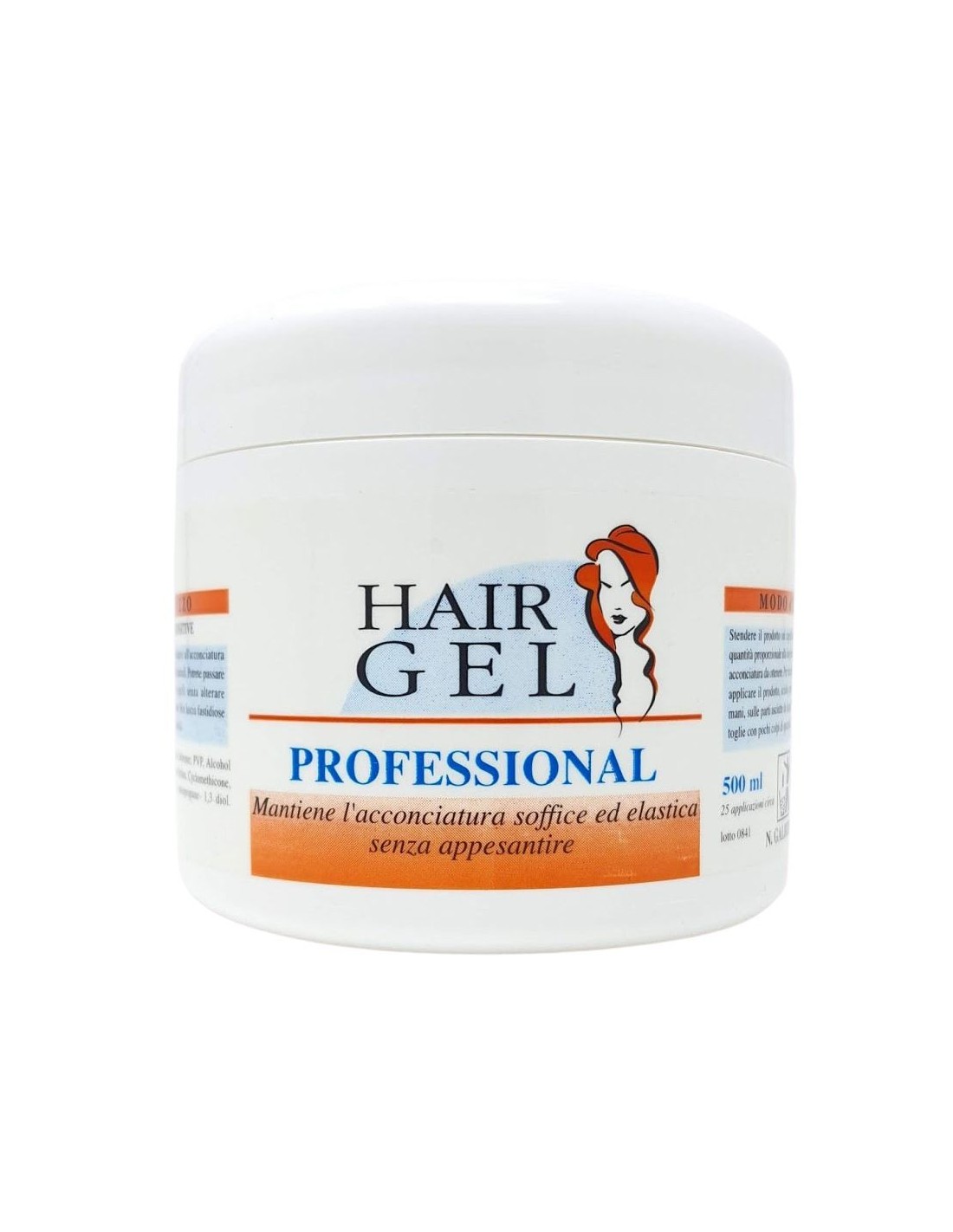 Gel per Capelli Uomo Professionale 500ml Extra Forte Fragranza Fresca e Sensuale