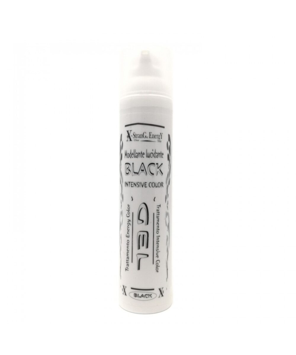 Gel Modellante Lucidante Coprente per Capelli Grigi Colore Nero 100Ml Made In Italy