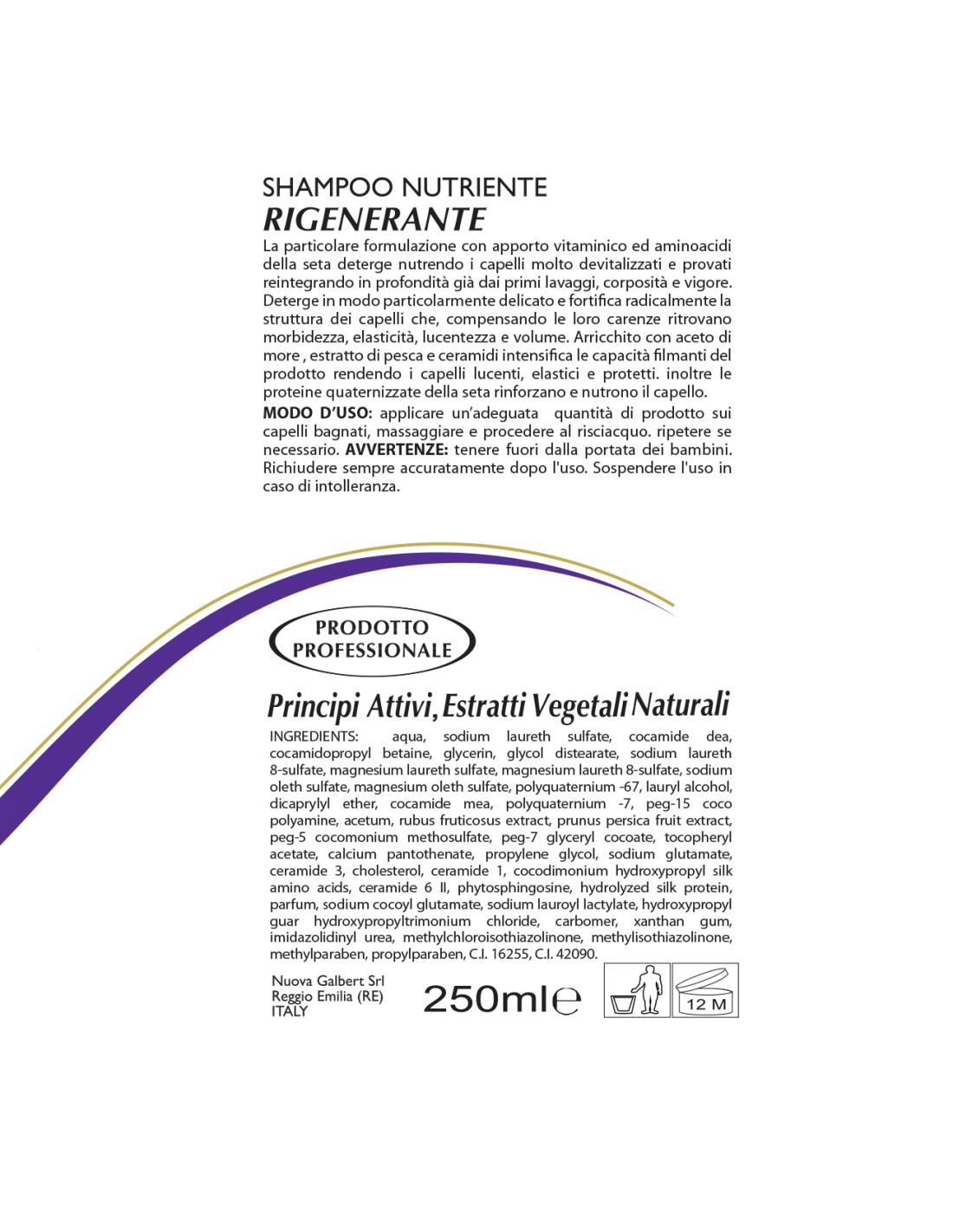 Shampoo Professionale Nutriente Extreme Expression Repair 250ml Made In Italy ItaliaCosmesi Shampoo Professionale Nutriente Extreme Expression Repair 250ml Made In Italy