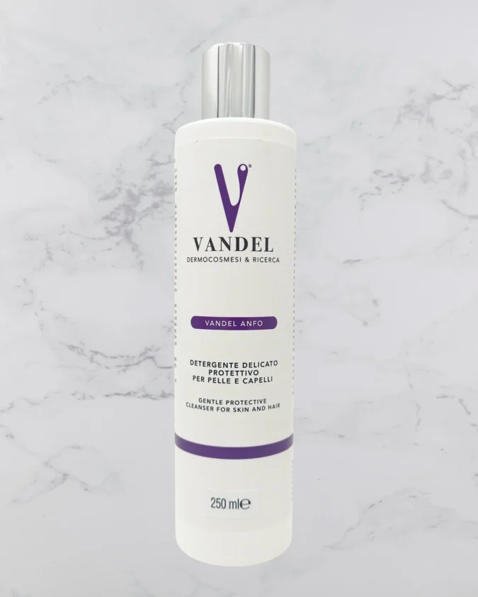 Vandel Anfo Detergente Trattamento Antisettico per Pelle e Capelli Con Acido Undecilenico 250ml Made in Italy