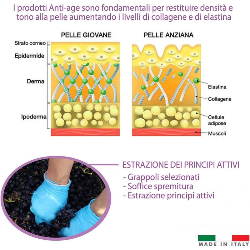 LUVA Scrub Corpo Con Olio di Cocco Noccioli di Albicocca Semi di Vinacciolo ed Estratto di Uva Rossa 200ml Made in Italy