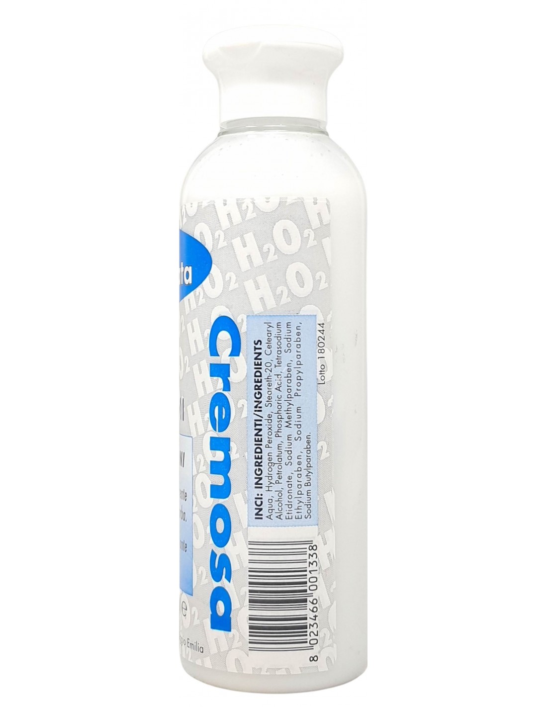 Kit 2 x Acqua Ossigenata Cremosa Professionale 10 Volumi per Tinta Made in Italy