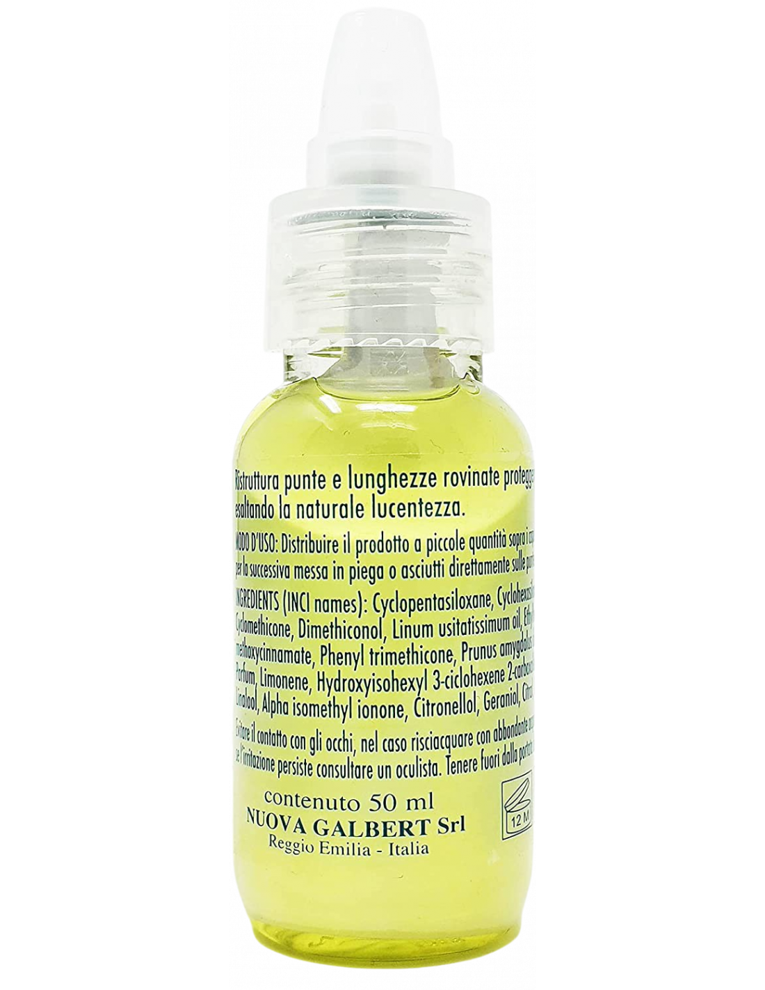 Concentrato Vitalizzante Professionale Capelli ai Semi di Lino per Lunghezza e Doppie Punte 50ml