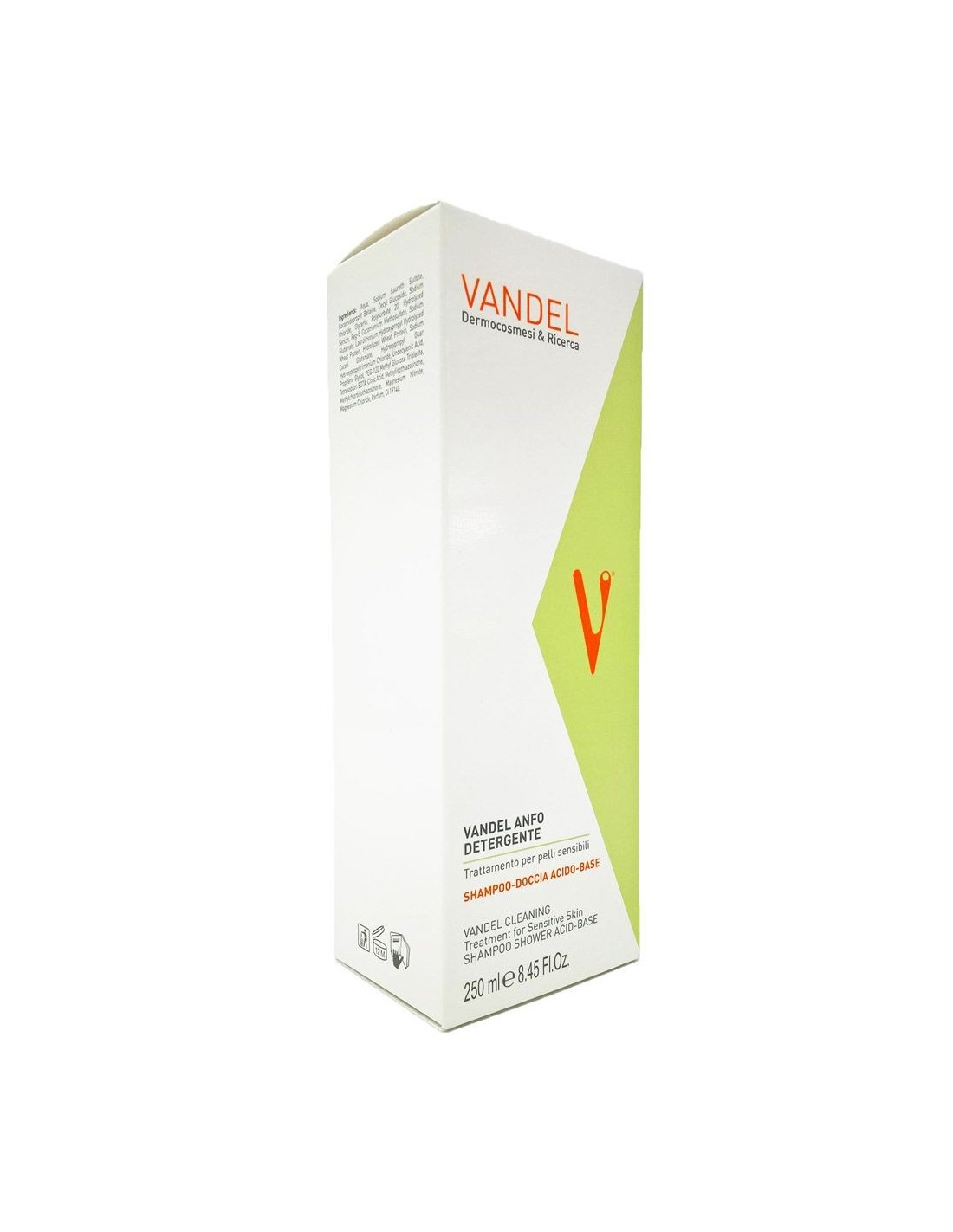 Vandel Anfo Detergente Trattamento Antisettico per Pelle e Capelli Con Acido Undecilenico 250ml Made in Italy