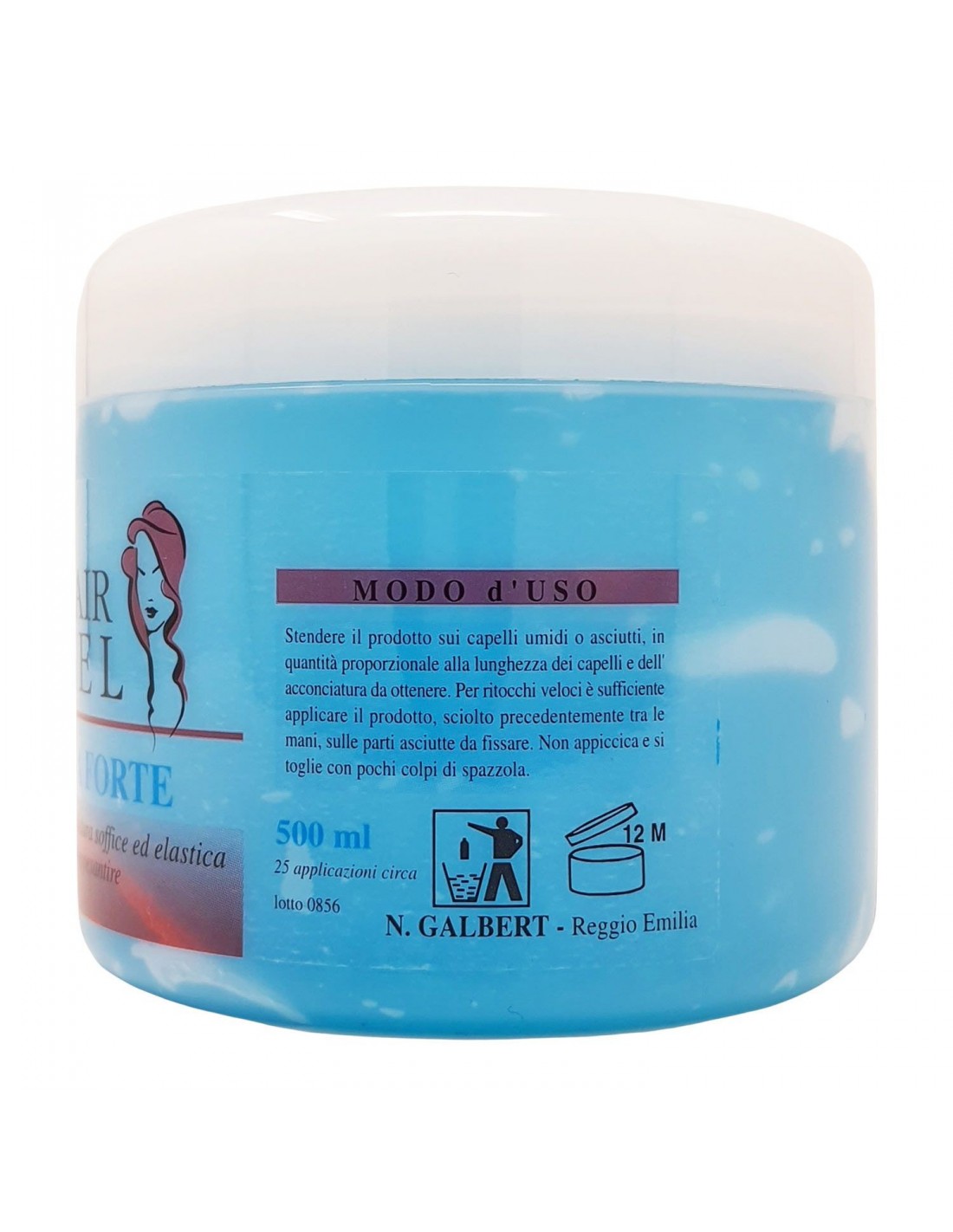 Gel Uomo Professionale 500ml Extra Forte Blu Fragranza Dolce e Sensuale